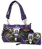 Premium Women's Camouflage Buckle Shoulder Handbag Wallet in Multi-Color