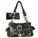 Texas West Western Concealed Carry Gun Belt Buckle Purse Camouflage Handbag Camo W Matching Wallet