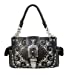 Western Rivet Flora Embroidery Buckle Shoulder Concealed Carry Handbag in 6 Colors GP939W188