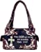 Premium Rhinestone Bible Verse Stone Cross Concealed Carry Handbag in 6 Colors