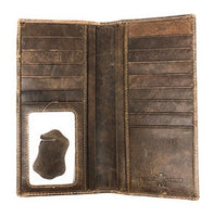 Premium Genuine Leather Texas Longhorn Cowhide Men's Bifold Wallet in 2 Colors