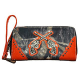 Western Rhinestone Camouflage Handbag With Matching Wallet In Multi Collections