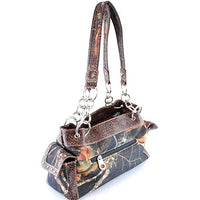 Texas West Women's Camo Pistol Gun Bullets Handbag