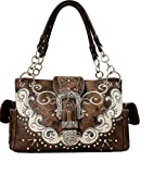 Western Classic Crown Belt Buckle Concealed Carry Handbag in 6 Colors GP939W177