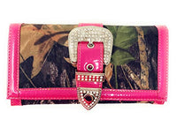 Western Rhinestone Camouflage Handbag With Matching Wallet In Multi Collections