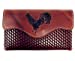 Texas West Western Cowboy Horizontal Basketweave Leather Rooster Cellphone Belt Holster Case in 2 Colors