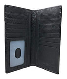 Western Genuine Leather Rodeo Tooled Laser Cut Men's Long Bifold Wallet in 8 colors