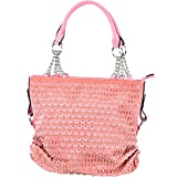Premium Bling Bling Rhinestone Studded Fashion Tote Bag with Zipper Closure in Multi-Color