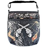 Western Camouflage Rhinestone Pistol Womens Purse Cross Body Handbags Messenger