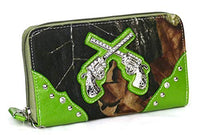 GoCowgirl Women's Crossed Guns Pistols Purse Handbag Wallet in Multi-Color