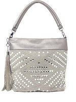 Texas West Women's Fashion Rhinestone Tassel Bling Bling Concealed Carry Hobo Bag Purse in 8 Colors