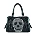 Texas West Premium Rhinestone Studded Skull Bling Boston Bag in 2 Colors