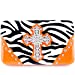 Gorgeous! Soft Zebra Rhinestone Cross Flat Wallet Clutch Purse in Multi-Color