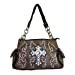 Texas West Premium Cross Embroided Shoulder Handbag Purse in Multi Color