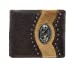 Western Genuine Tooled Leather Cowhide Cow Fur Praying Cowboy Mens Bifold Short Wallet in 3 colors