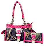 Premium Women's Camouflage Buckle Shoulder Handbag Wallet in Multi-Color