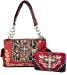 Texas West Women's Cross Concealed Carry Handbag Purse With Matching Wallet Mutil Colors