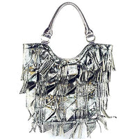 Rhinestone Studded Bling Bling Large Fashion Shoulder Tote Bag/Matching Wallet