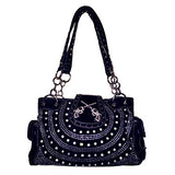 Texas West Women's Premium Buckle 3D Pistols Shoulder Handbag in 6 colors