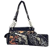 Texas West Women's Camo Pistol Gun Bullets Handbag