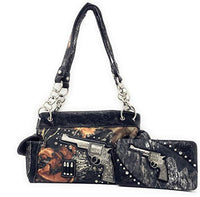 Texas West Women's Camo Pistol Gun Bullets Handbag