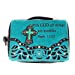 Bible Cover Cut Out Embroidered Scripture Verse Rhinestone Agate Cross Book Case Multi-Color