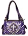 Premium Rhinestone Cross Western Embroidered Concealed Carry Handbag Purse in 6 colors