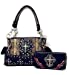 Texas West Women's Cross Concealed Carry Handbag Purse With Matching Wallet Mutil Colors