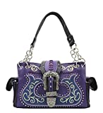 Western American Albino Style Flora Embroidery Buckle Concealed Carry Handbag in 4 Colors GP939W191