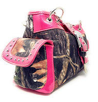 Western Rhinestone Camouflage Handbag With Matching Wallet In Multi Collections