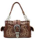 Western American Albino Style Flora Embroidery Buckle Concealed Carry Handbag in 4 Colors GP939W191