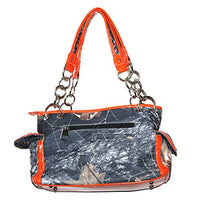 Western Rhinestone Camouflage Handbag With Matching Wallet In Multi Collections