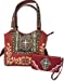 Premium Rhinestone Metal Cross Handbag,Wallet Set in Multi Colors